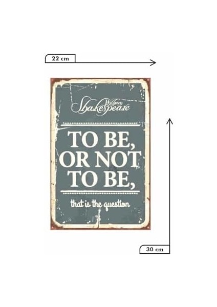 Kuşe Kağıt Duvar Posteri To Be Or Not To Be Retro Vintage DRTR0041 modelleri
