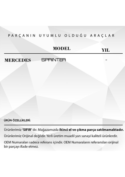 Mercedes Sprinter için 5'li Klima Motor Tamir Dişlisi fırsatları