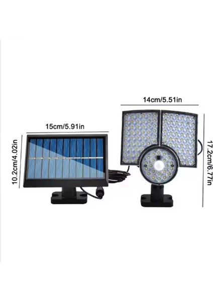 Bahçe Aydınlatma Dış Mekan Için Hareket Sensörlü 3 Farklı Aydınlatma Modu 112 LED Solar-Kumandalı modelleri