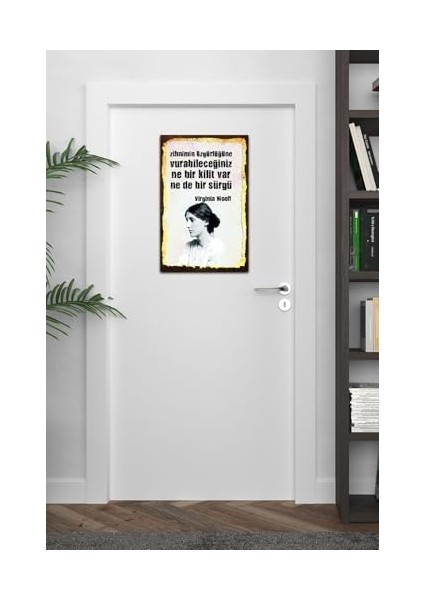 Kuşe Kağıt Duvar Posteri Ne Bir Kilit Var Ne De Bir Sürgü Retro Vintage DRTR0023 fiyatları