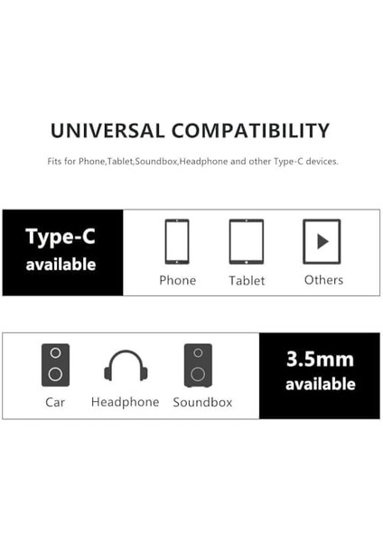 Type-C To 3.5mm Aux Kablo JO-TY06 modelleri
