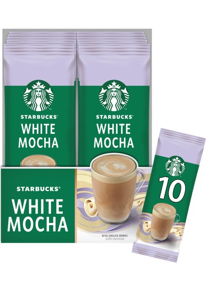 White Mocha Premium Kahve Karışımı 3 x 10'lu Paket (10X24gr) fiyatları