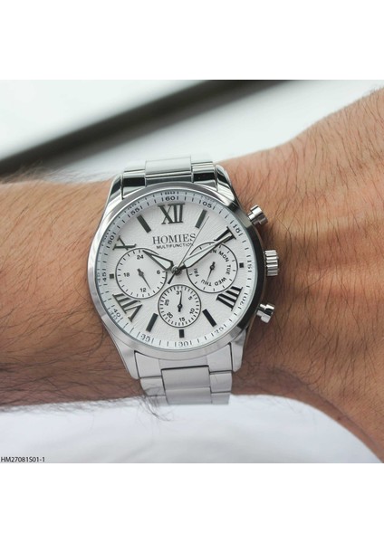 HM27081S01-1 Çelik Kordonlu Erkek Kol Saati modelleri