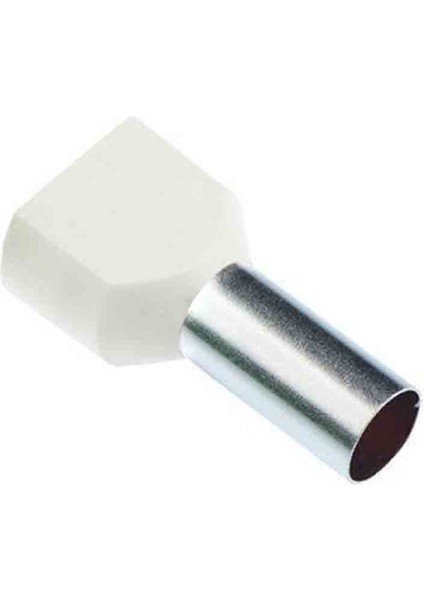 Cyf-0.50 ,0.50MM/BEYAZ 1000-ADET Çift Girişli Kablo Yüksük