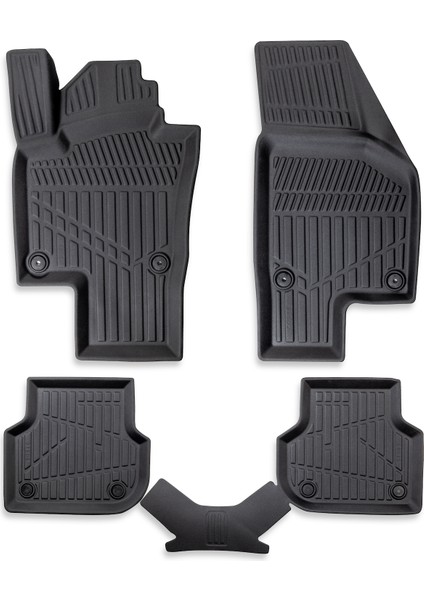 Volkswagen Jetta 2011 Sonrası Myk 3D Premium Havuzlu Oto Paspas ve 3D Bagaj Havuzu