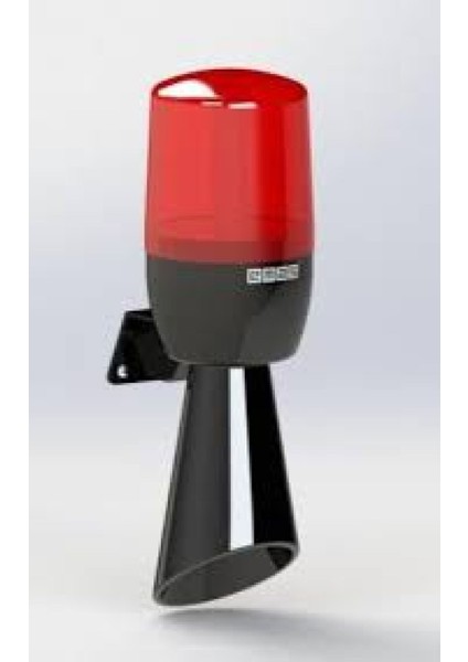 IT070R024Z ,24VDC BORULU/130DB Kırmızı Multi Tepe Lamba