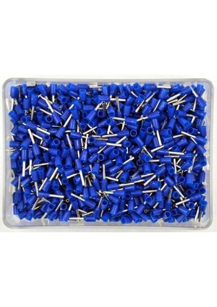 TE7508 ,2X0.75MM/MAVI 500-ADET Kablo Yüksük