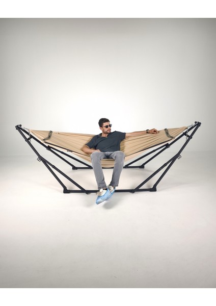 Katlanır Taşınabilir Dış ve İç Mekan Çantalı Hamak