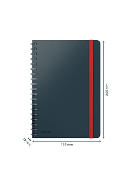 44840089 Cosy Soft Touch Spiralli Büyük Boy Kareli Defter, B5 modelleri