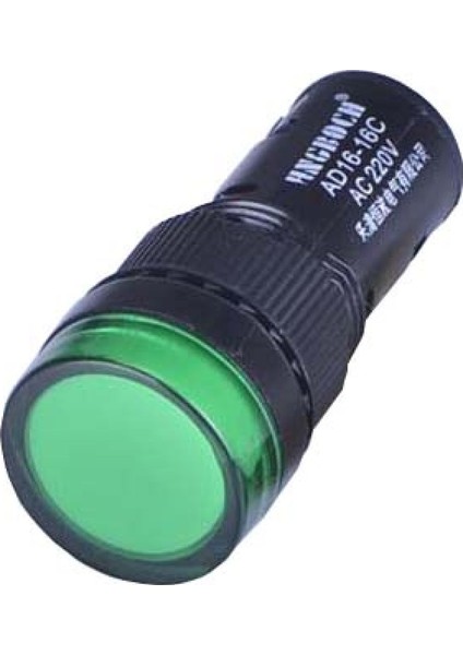 AD116-16C-220-YŞ ,220VAC Yeşil M16 Sinyal Lamba