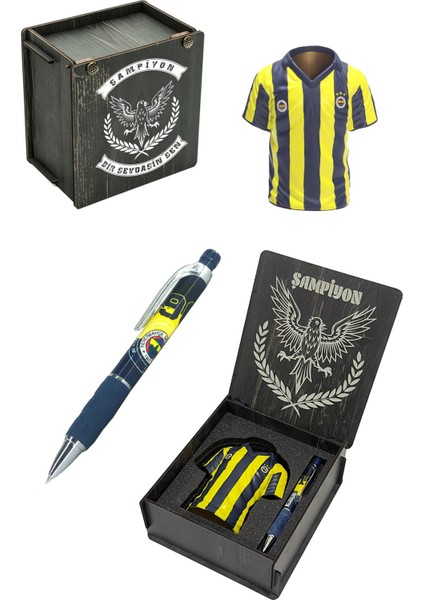 Lisanslı Forma Kalemlik Hediyelik Set Ahşap Kutulu