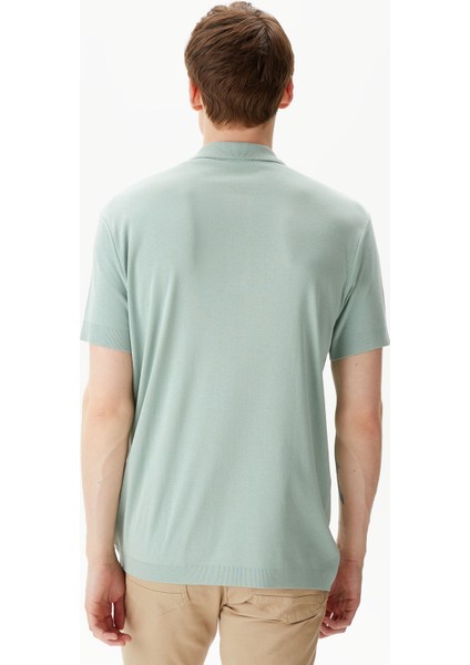 Erkek Yeşil Classic Fit Kısa Kollu Polo fiyatları