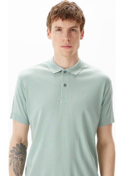 Erkek Yeşil Classic Fit Kısa Kollu Polo fırsatları