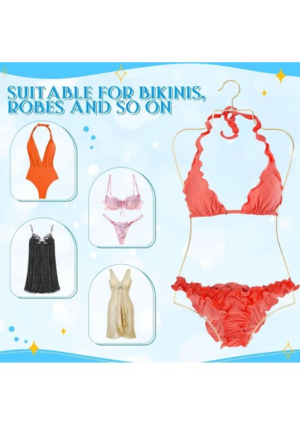 Metal Vücut Formlu Bikini Mayo Askısı Gold Renk 1 Adet fiyatları
