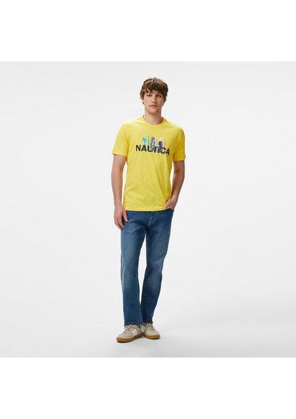 Erkek Sarı Regular Fit T-Shirt modelleri