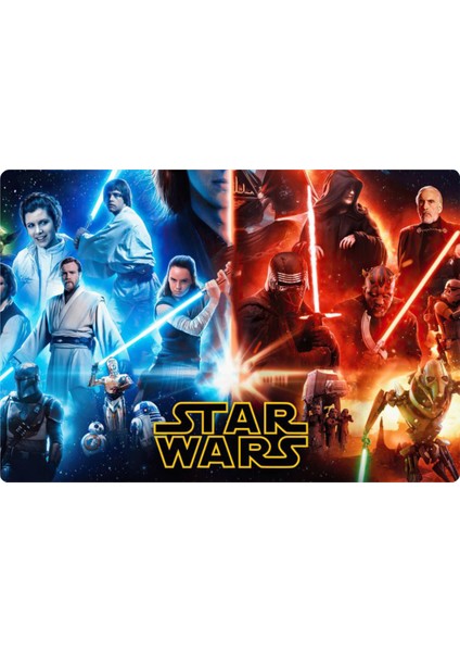 Starwars Dikdörtgen Pasta Yenilebilir Resim Baskı 28x19 cm