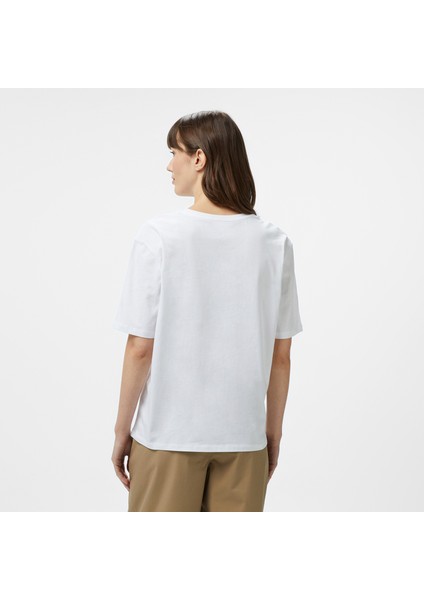 Kadın Beyaz Regular Fit Nakışlı T-Shirt fiyatları