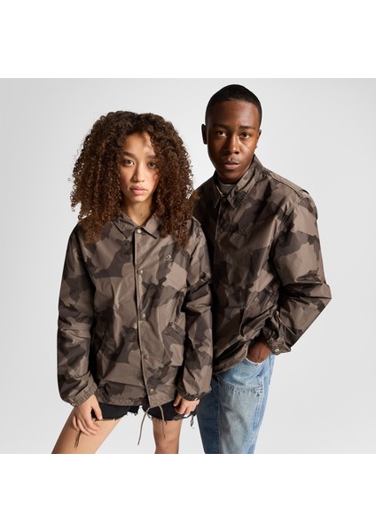 Go-To Unisex Desenli Haki Ceket