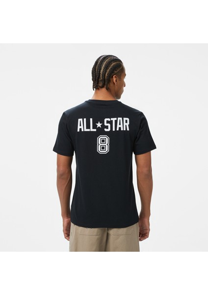 Retro Chuck Soccer Erkek Baskılı Siyah T-Shirt fiyatları