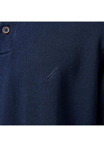 Erkek Lacivert Classic Fit Kısa Kollu Triko indirimleri