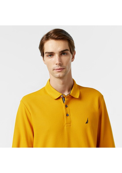 Erkek Sarı Uzun Kollu Polo Yaka T-Shirt fırsatları
