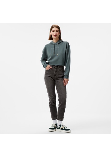Kadın Yeşil Regular Fit Sweatshirt modelleri