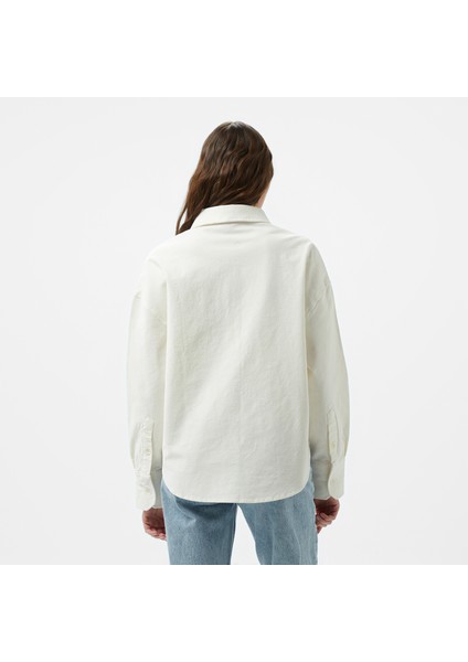 Kadın Beyaz Regular Fit Gömlek fiyatları