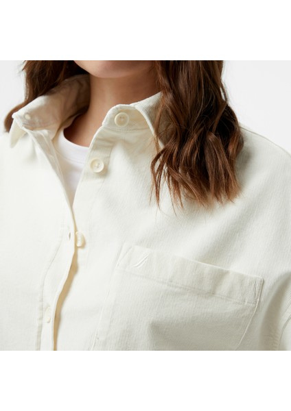 Kadın Beyaz Regular Fit Gömlek indirimleri