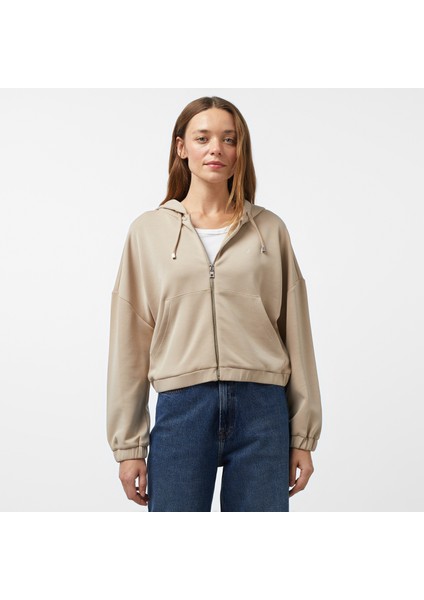 Kadın Bej Regular Fit Sweatshirt fırsatları