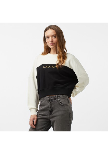 Kadın Siyah Regular Fit Sweatshirt