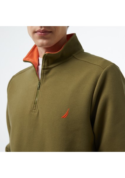 Erkek Yeşil Regular Fit Sweatshirt indirimleri