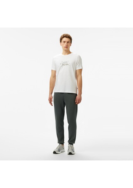 Erkek Beyaz Regular Fit Baskılı T-Shirt modelleri