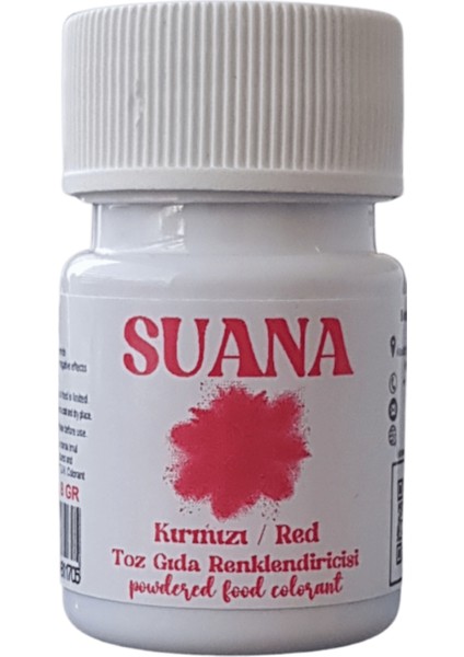 Su Bazlı Toz Gıda Boyası 8 gr Kırmızı