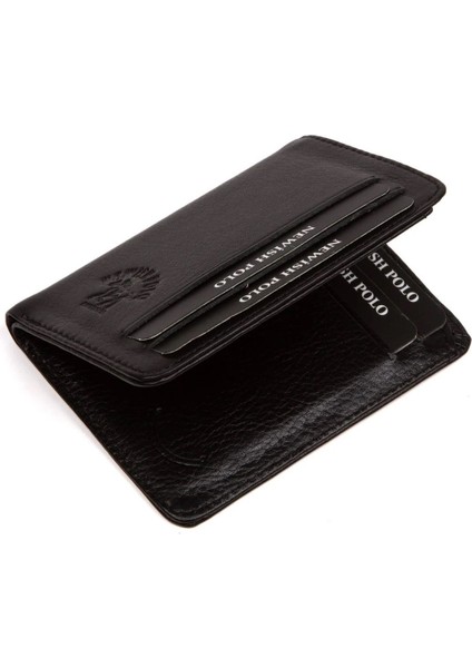Erkek Hakiki Deri Cüzdan ve Kartlık – NEWPOLO348 - Siyah indirimleri