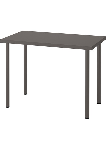 Lınnmon Adıls Çalışma Masası 100X60 cm Koyu Gri Hafif Dayanıklı Ayarlanabilir Ayaklı Masa