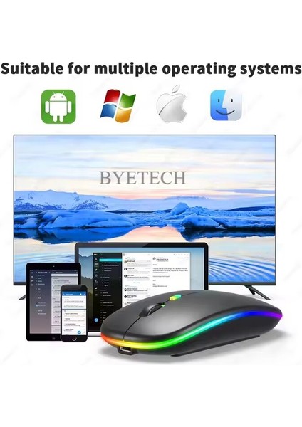 <çok Adet> Kablosuz Şarjlı,bluetooth, Ultra Slim Led, 2.4 GHZ,2400 Dpı, Sessiz Tık _ Gecikmesiz, Oyuna Uygun modelleri