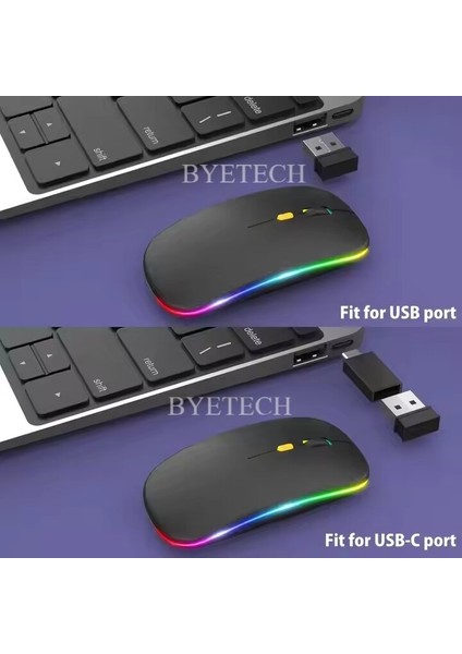 <çok Adet> Kablosuz Şarjlı,bluetooth, Ultra Slim Led, 2.4 GHZ,2400 Dpı, Sessiz Tık _ Gecikmesiz, Oyuna Uygun fırsatları