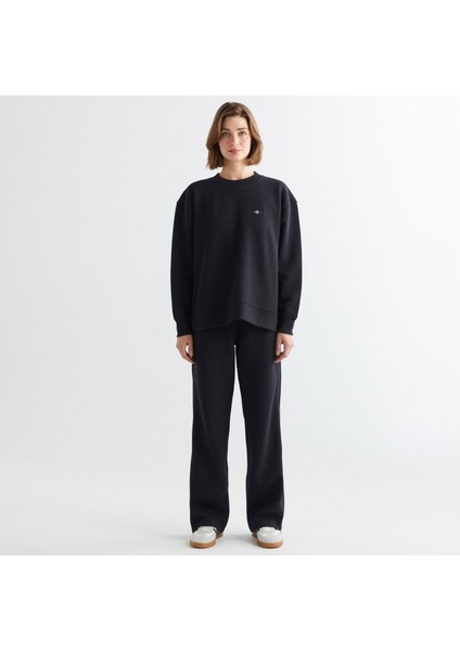 Kadın Siyah Regular Fit Eşofman Altı