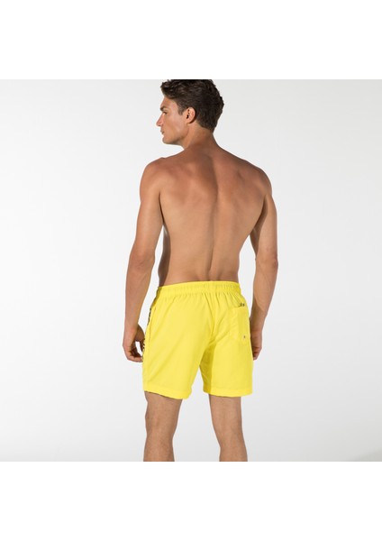 Erkek Sarı Regular Fit Mayo Şort