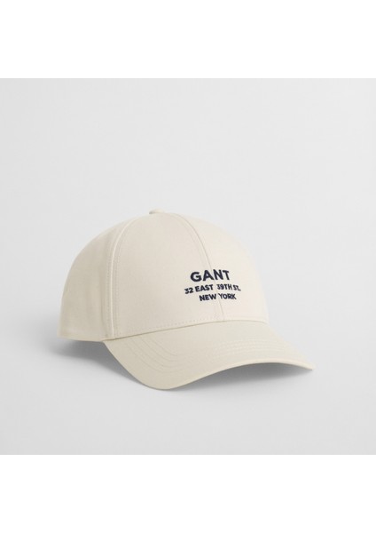 Unisex Krem Logolu Şapka