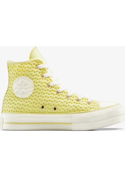 Chuck Taylor All Star Knit Kadın Sarı Sneaker