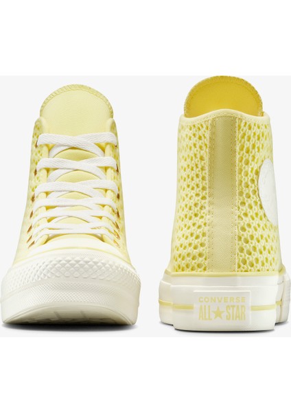 Chuck Taylor All Star Knit Kadın Sarı Sneaker modelleri