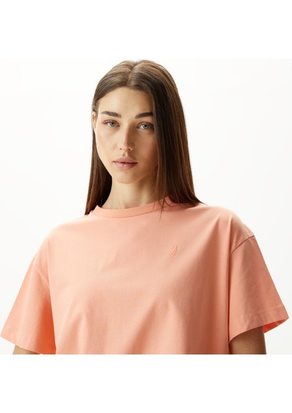 Kadın Turuncu Relaxed Fit T-Shirt fırsatları