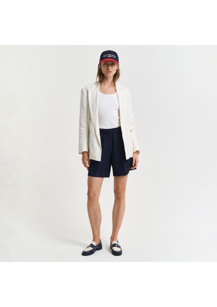 Kadın Lacivert Relaxed Fit Şort