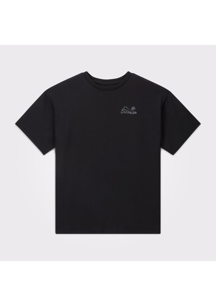 Retro Quarter Zip Erkek Siyah Sweatshirt