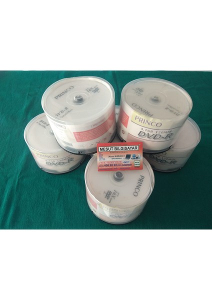 Princo 4.7gb Dvd-R 120MİN 50 Adet Mesut Bilgisayarda fırsatları