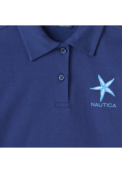 Kız Çocuk Lacivert Regular Fit Polo Yaka T-Shirt fiyatları