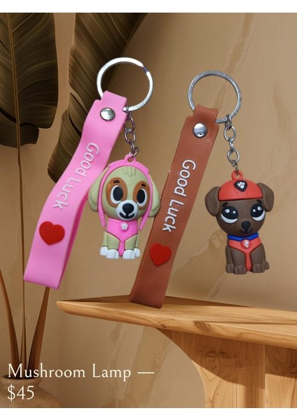 Paw Patrol Karikatür Anime Figür Pvc Bebek Anahtarlık Çanta Anahtarlık Süsü 2 Adet fiyatları