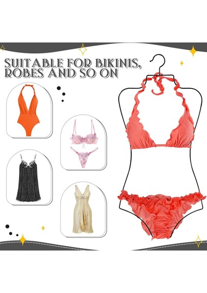 Metal Vücut Formlu Bikini Mayo Askısı Siyah Kaplama(1 Adet) modelleri
