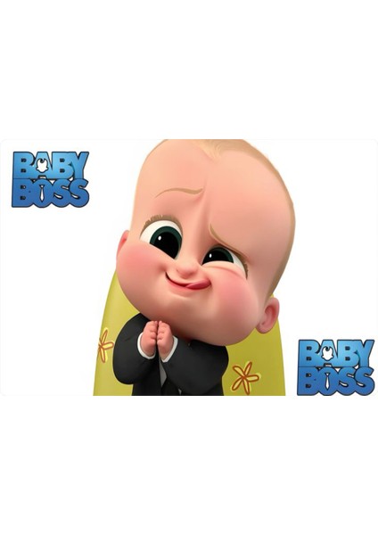 Baby Boss Dikdörtgen Pasta Yenilebilir Resim Baskı 28x19 cm